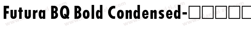 Futura BQ Bold Condensed字体转换